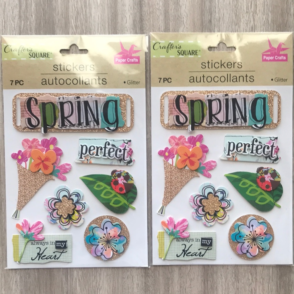 Easter (2) Crafter’s square stickers autocollants